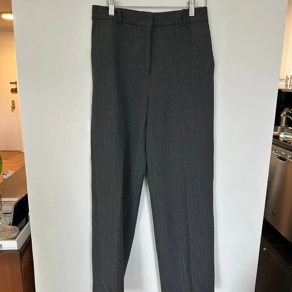 Aritzia babaton grey pinstripe trousers - Picture 4 of 9